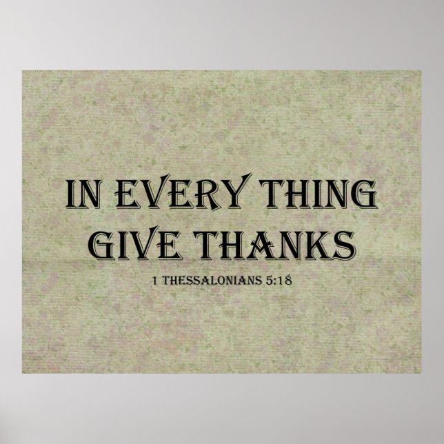 Affiche 1 Thessalonians 5:18 (Devant)