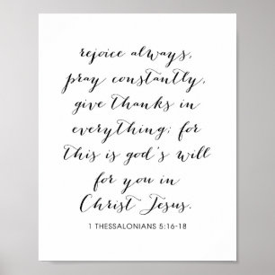 Affiche 1 Thessaloniciens 5:16-18