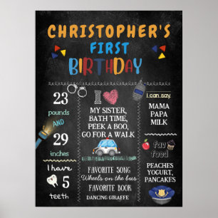 Affiche 1er anniversaire Police Officier Parti