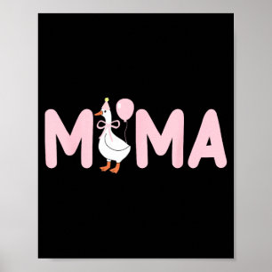 Affiche 1er Premier Anniversaire Une Maman Famille D'oie I
