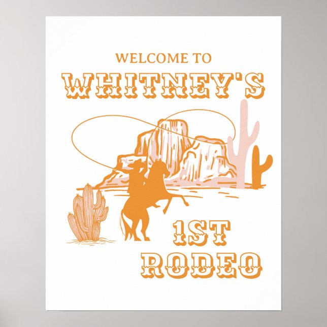 Affiche 1er Rodéo, Premier Anniversaire de Rodéo, Annivers (Devant)