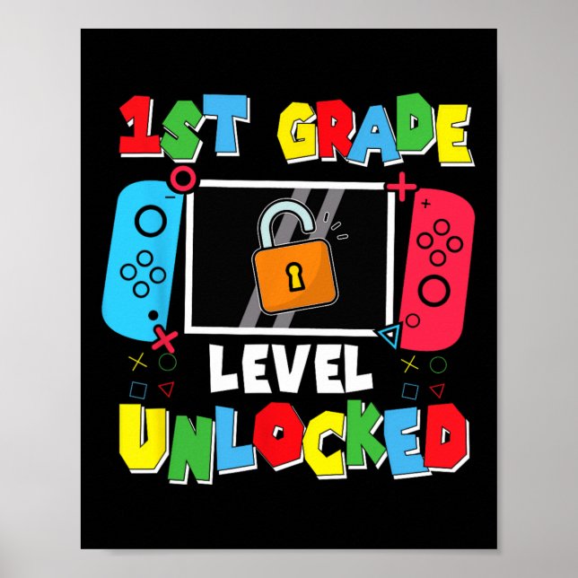 Affiche 1ère année déverrouillée Retour à l'école Premier  (Devant)