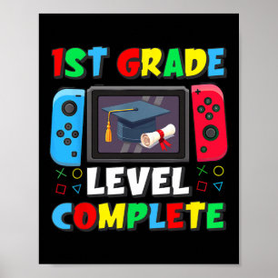 Affiche 1ère classe Gamer Vidéo Complet Garçon Diplôme