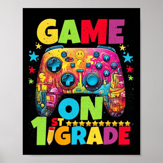 Affiche 1ère classe Jeu vidéo déverrouillé Pixel Ck To S (Devant)