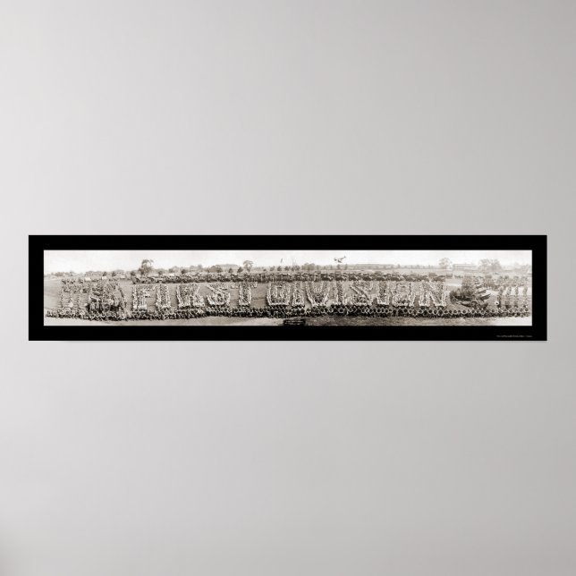 Affiche 1re division de l'armée photo KY 1920 (Devant)