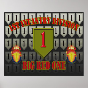 Affiche 1re division d'infanterie "Big Red One"