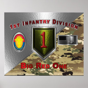 Affiche 1re division d'infanterie "Big Red One"