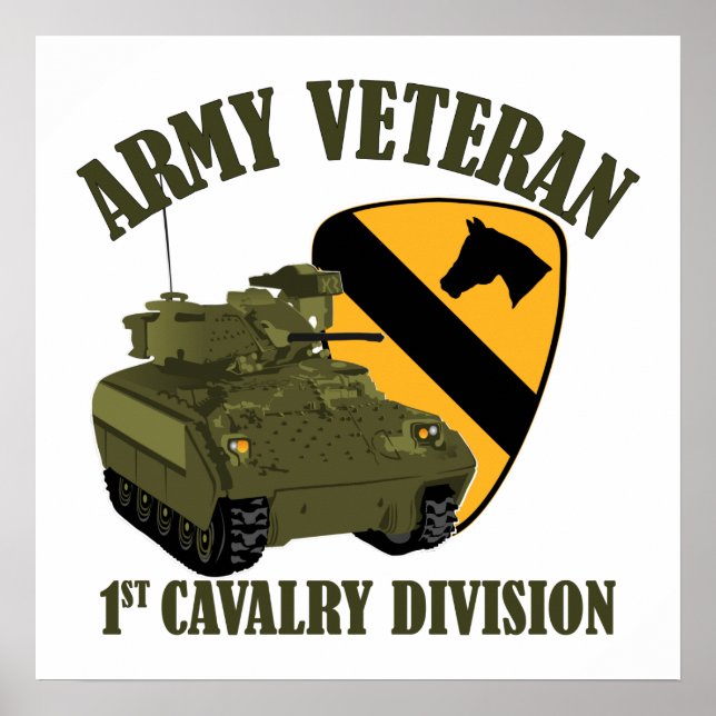 Affiche 1st Cav Vet - Bradley (Devant)