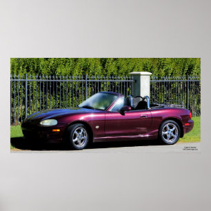 AFFICHE 2000) EDITION SPÉCIALES DE MAZDA MIATA (