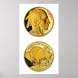 Affiche 2006 American Buffalo Proof Gold Bullion Coin
