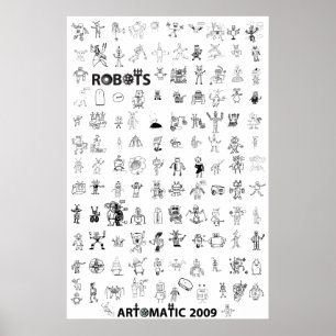 Affiche 2009 de robots d'Artomatic 6