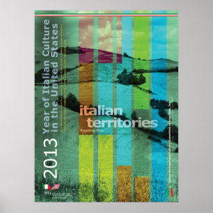 Affiche 2013 ans d'affiche italienne de voyage de l'Italie