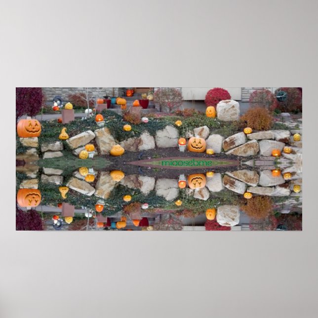Affiche 2013 Jack-o-Lanterns 24x12 Reflection Print (Devant)
