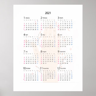 Affiche 2021 Bonne année 2021 Bonne année 2021 Bonne année