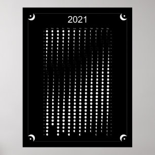 Affiche 2021 - Calendrier de la Lune noire