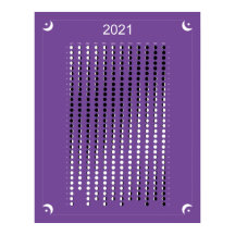 2021 - Calendrier Lune violet