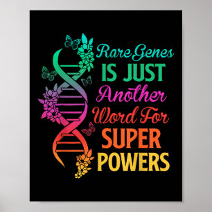 Affiche 2022 Rare Disease Day Awareness Zebra Ribbon Adn F