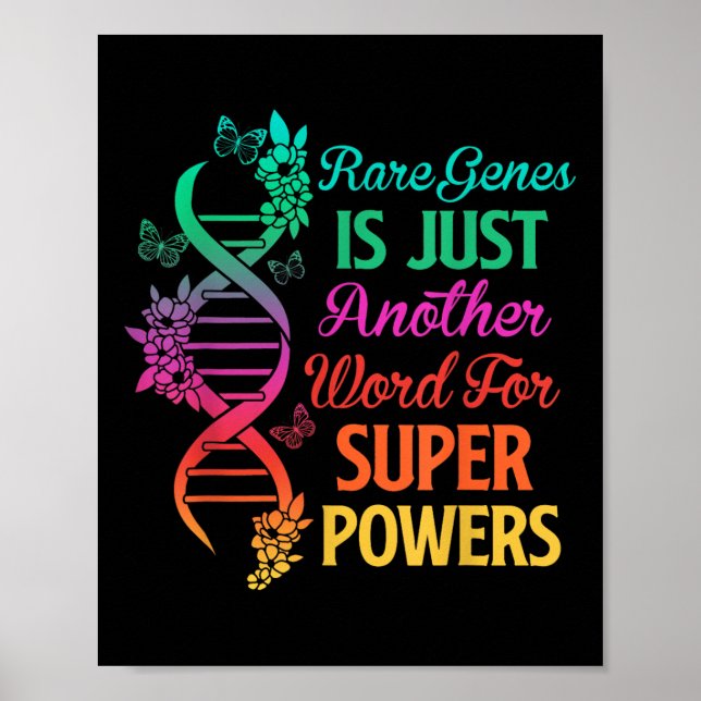 Affiche 2022 Rare Disease Day Awareness Zebra Ribbon Adn F (Devant)