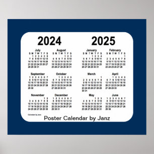 Affiche 2024-2025 Boîte de police Calendrier de l'école bl