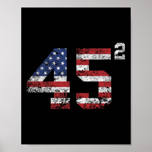 Affiche 2024 45 Squared Second Term Usa Vintage (Devant)
