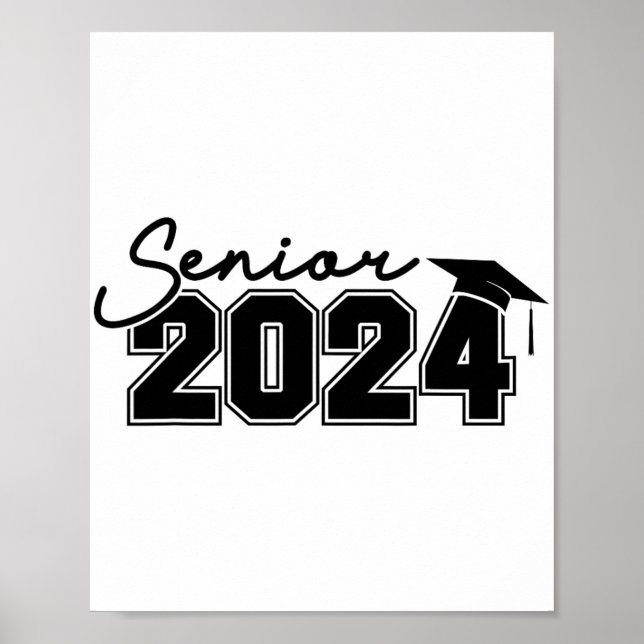 Affiche 2024 Cl De 2024 Dernier Jour De Graduation À L'Éco (Devant)