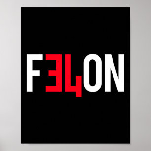 Affiche 2024 Condamné Felon &# ; Plus De Raisons De Voter 