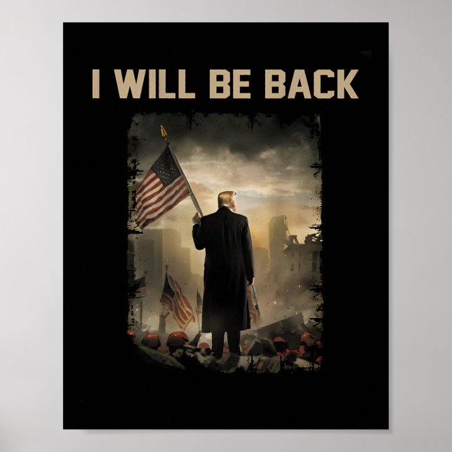 Affiche 2024 Je serai de retour (sur le dos) (Devant)