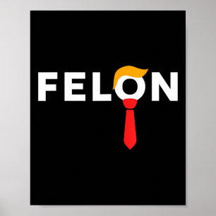 Affiche 2024 Le Favori de l'Amérique condamné Felon mai 20