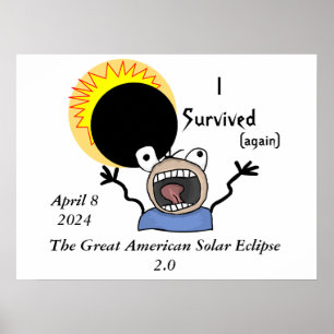 Affiche 2024 Solar Eclipse Survival