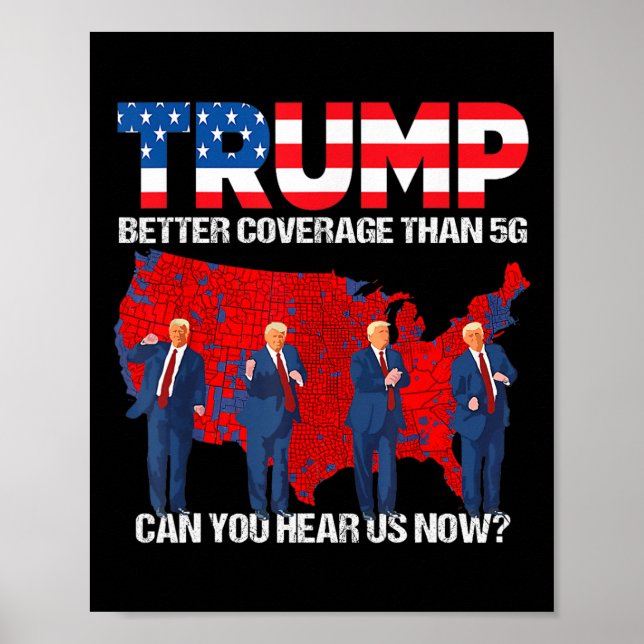 Affiche 2024 Trump Meilleure couverture que 5g Pouvez-Vous (Devant)