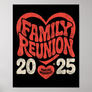 Affiche 2025 Famille Réunion Funny Famille Faire des souve