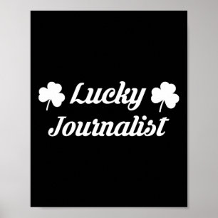 Affiche 2025 Jour de la Saint Patrick Journaliste Médias T