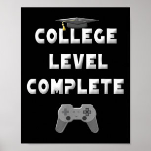 Affiche 2025 Niveau collégial Complet Funny Video Gamer Gr