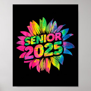 Affiche 2025 Senior Tie Dye Cl De 25 Senior 2025 Graduatio