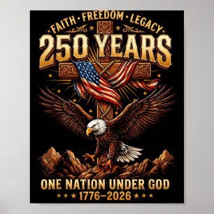 Affiche 2026 Aigle 250 Ans de Dom Patriote Américain