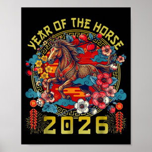 Affiche 2026 Année du Cheval