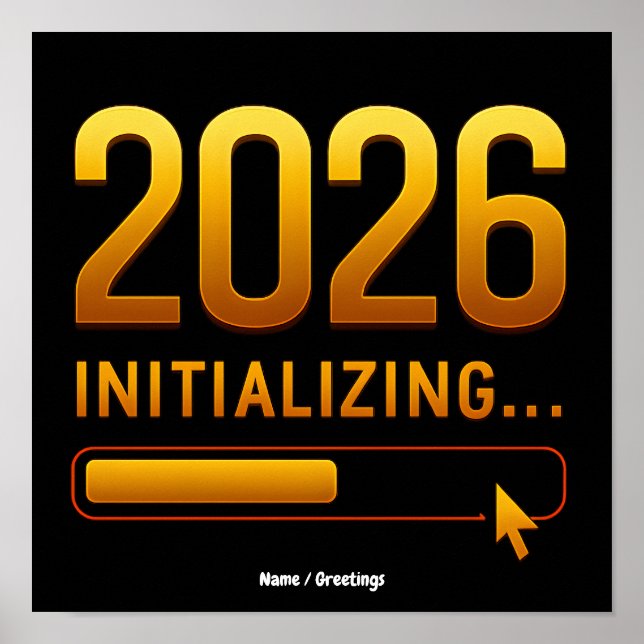 Affiche 2026 Initialisation Or Progressif Or Futuriste Dor (Devant)