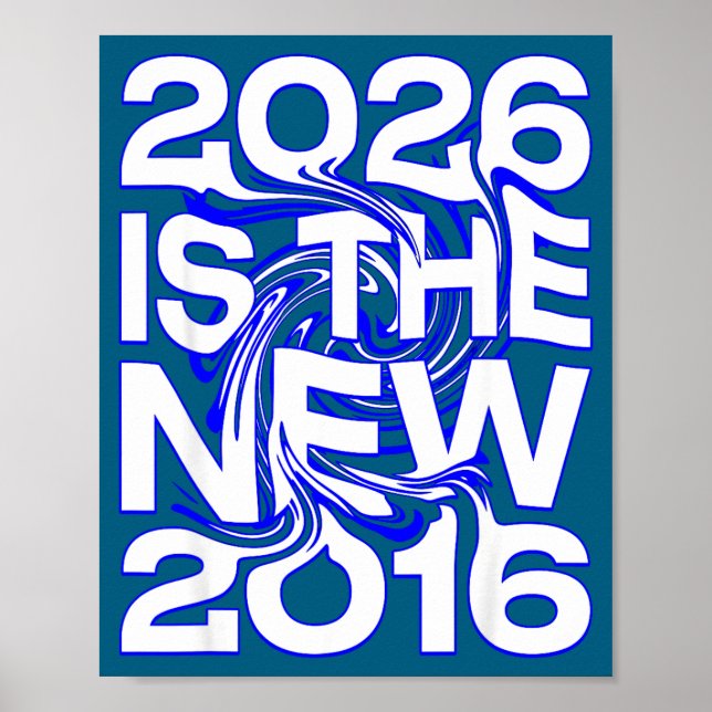 Affiche 2026 New 2016 Retro Future Illustration (Devant)