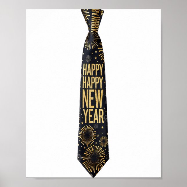 Affiche 2026 New Year's Party Funny Fireworks Party New Ye (Devant)