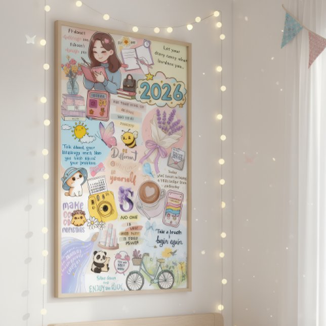 Affiche 2026 Vision Board Collage (Créateur téléchargé)