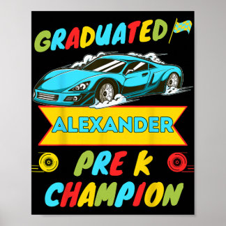 Affiche 2026 Voiture Alexander Dernier jour personnalisé d