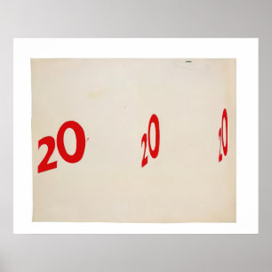 Affiche 20 20 20 - 1962 - Edward Ruscha