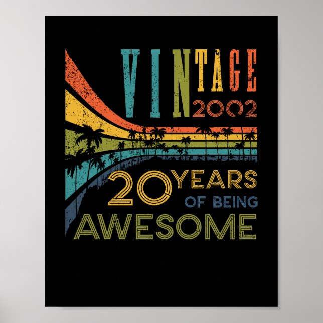 Affiche 20 Anniversaire Vintage 2002 20e anniversaire (Devant)