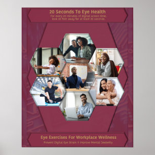 Affiche 20 Secondes Pour La Santé Des Yeux