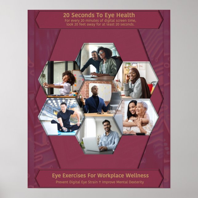 Affiche 20 Secondes Pour La Santé Des Yeux (Devant)