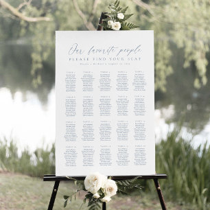 Affiche 20 Tables Notre Plan de Table des Gens que Nous Ai