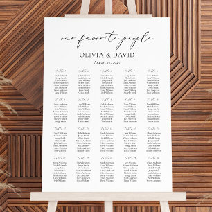 Affiche 20 Tables Simple Nos favoris Tableaux