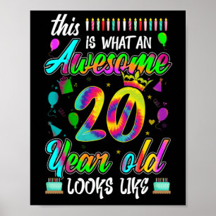 Affiche 20e anniversaire Awesome 20 ans il semble