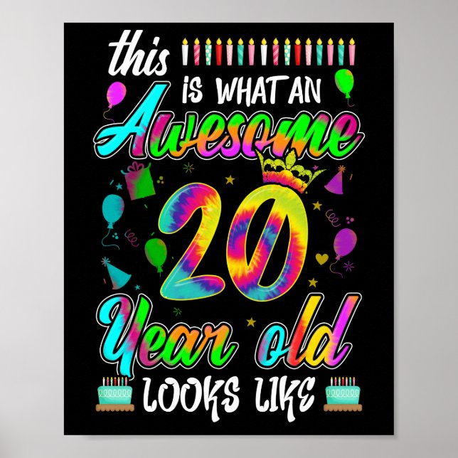 Affiche 20e anniversaire Awesome 20 ans il semble (Devant)