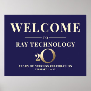 Affiche 20e anniversaire d'Affiche de bienvenue